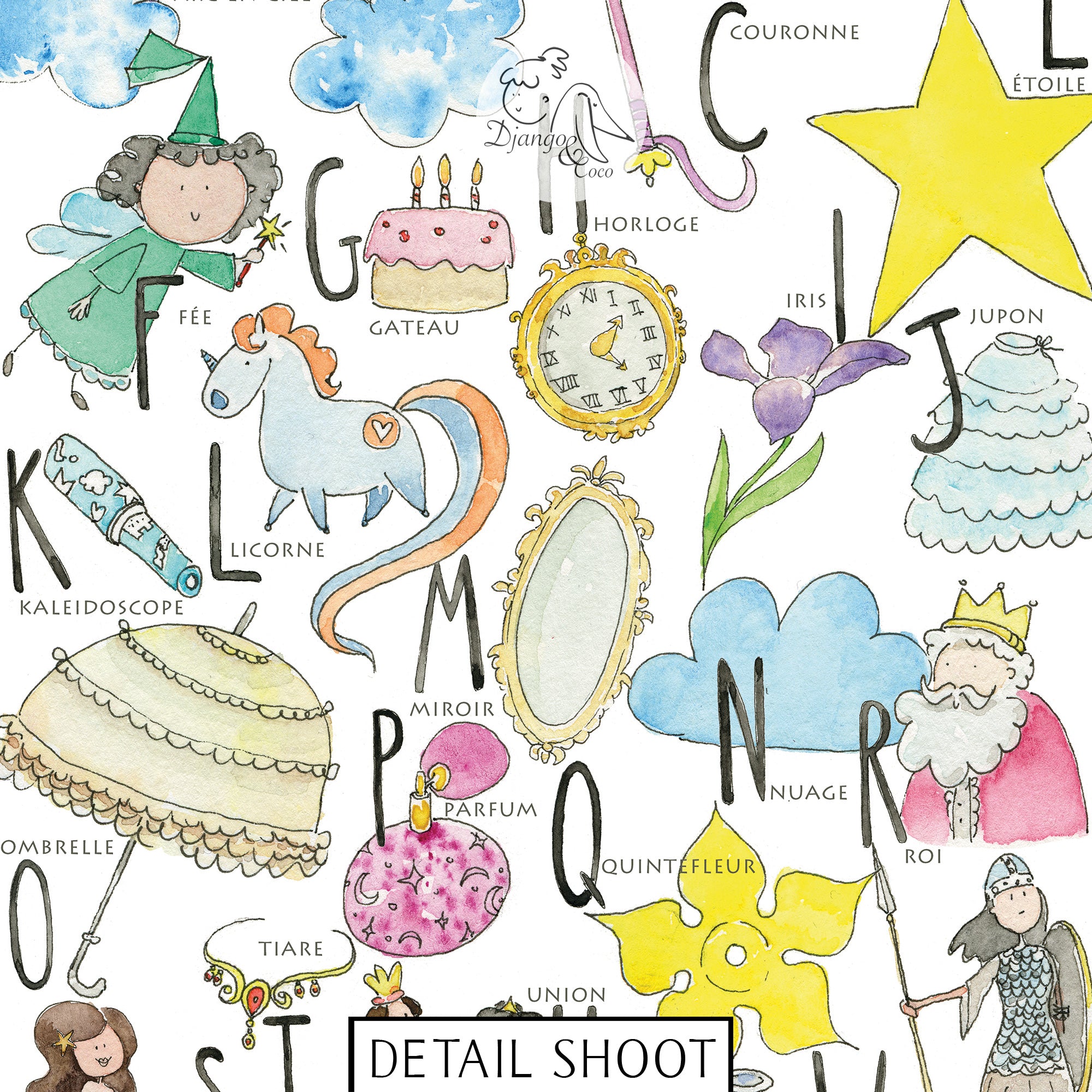 Affiche l'Alphabet des Princesses