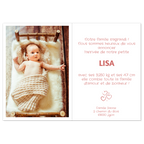 Lisa - Lot de 10 cartes naissance